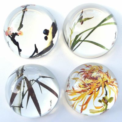 Accessories | Limited Edition Collectible Paperweights Four Gentlemen by Ning Yeh Accessories Accessories